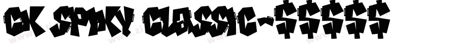 CK Spiky Classic字体转换